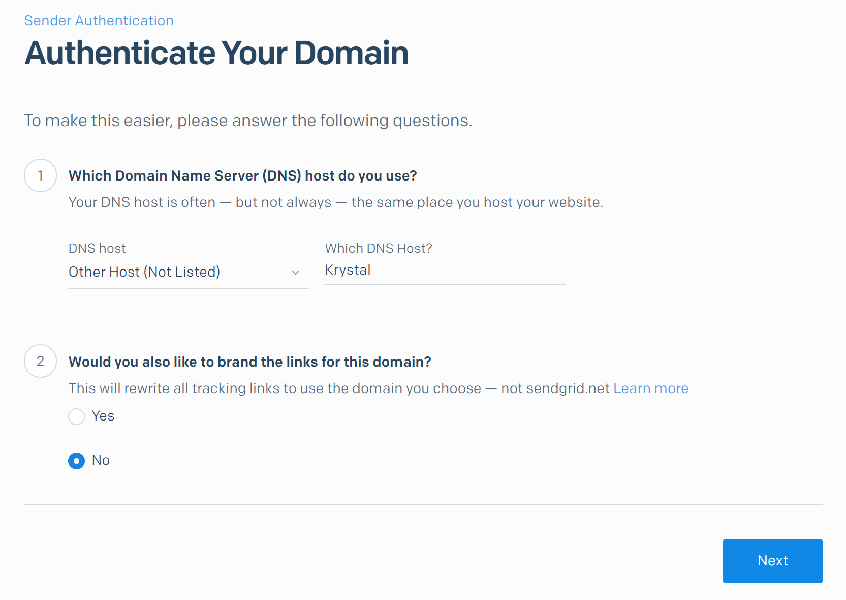 Authenticate Your Domain