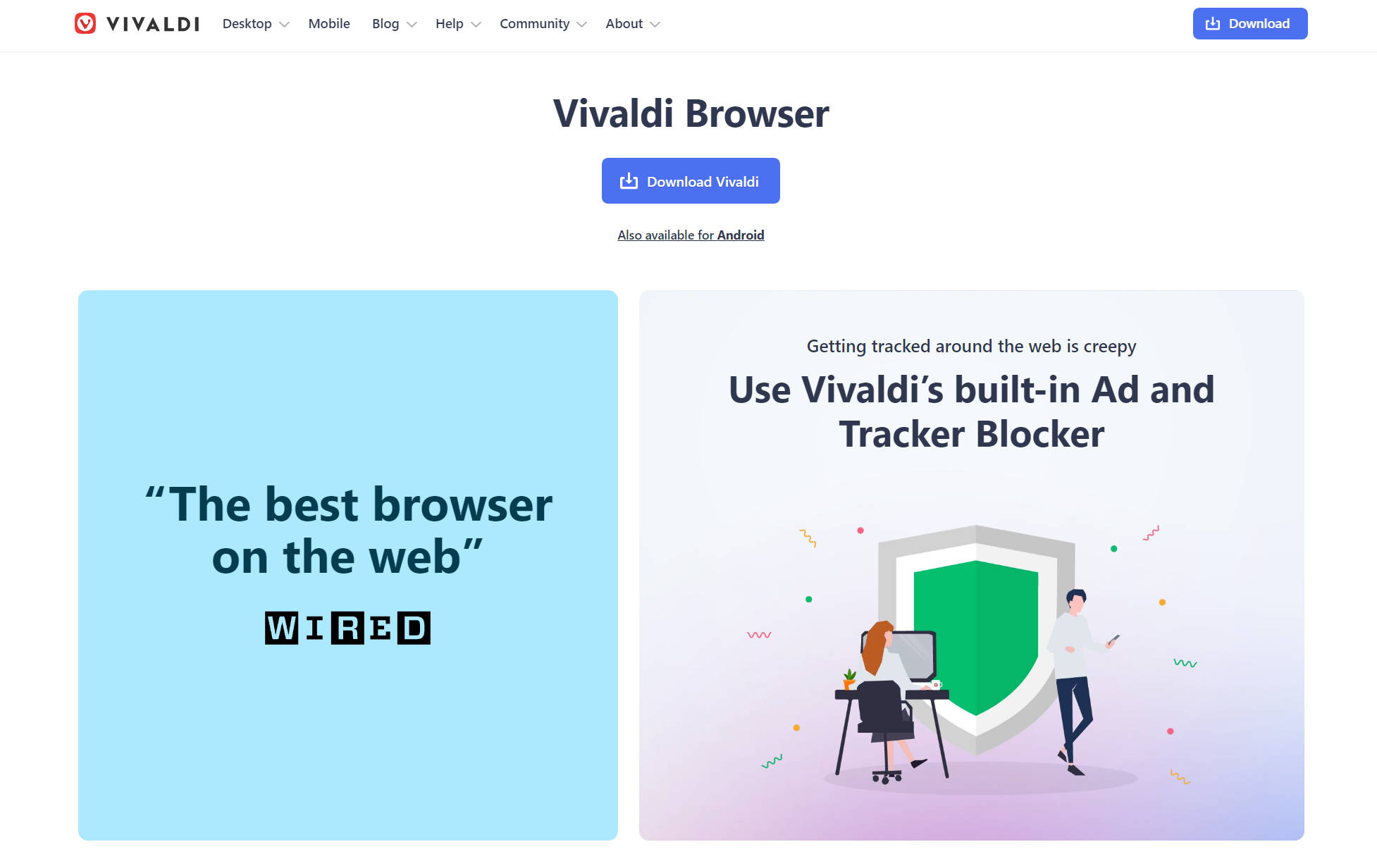 Vivldi web browser